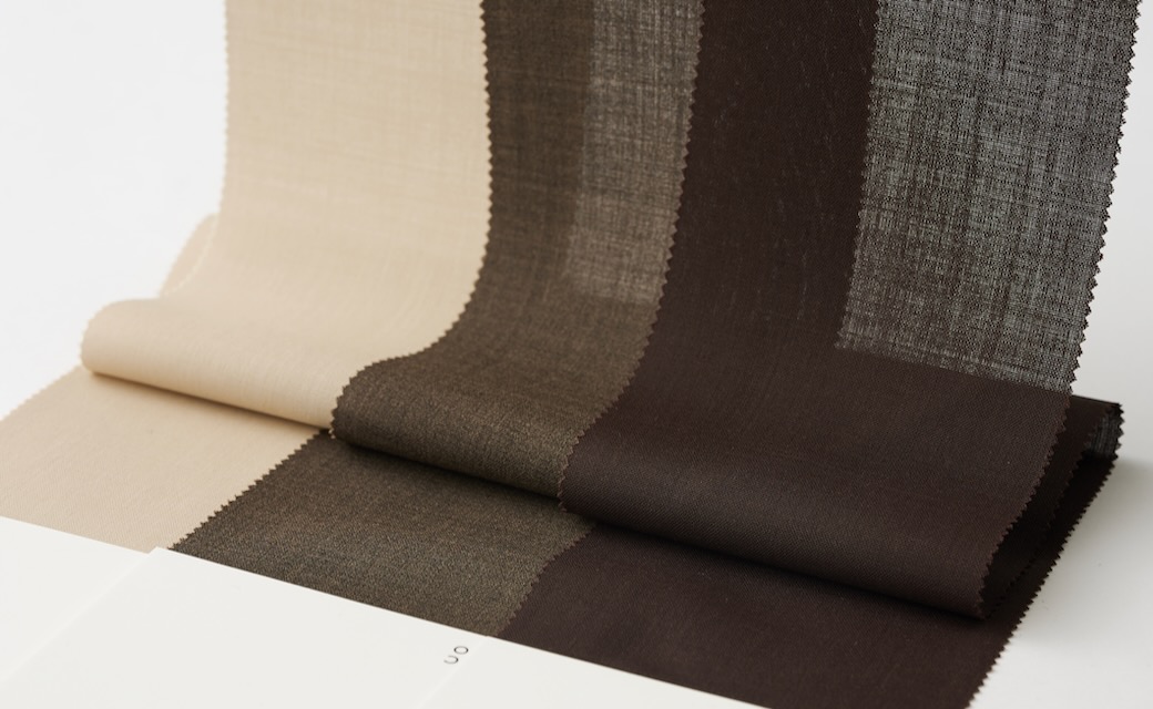 ベイリーリブパンツ　チャコール Air Stretch Wool チャコールグレーピンヘッドパンツ | FABRIC TOKYO