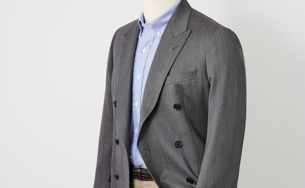 AUTHENTIC PLUS ブラウンキャバリーツイルツーピーススーツ AUTHENTIC PLUS ブラウンキャバリーツイルツーピーススーツ