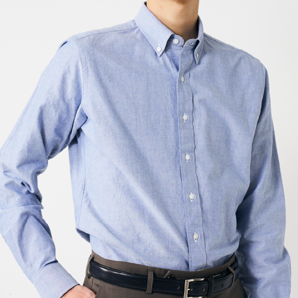 BANSHU OXFORD ライトブルーオックスフォードシャツ | FABRIC TOKYO