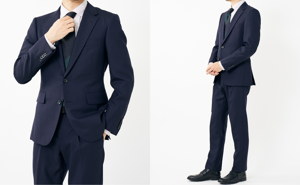 定価126,500 手っ取り早い 試着のみ コズミクールピンストライ