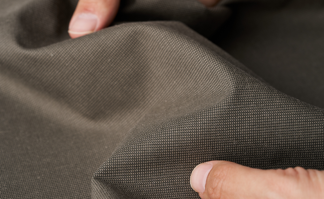 COOLMAX OFFICE CHINO ブラックピンヘッドチノ | FABRIC TOKYO