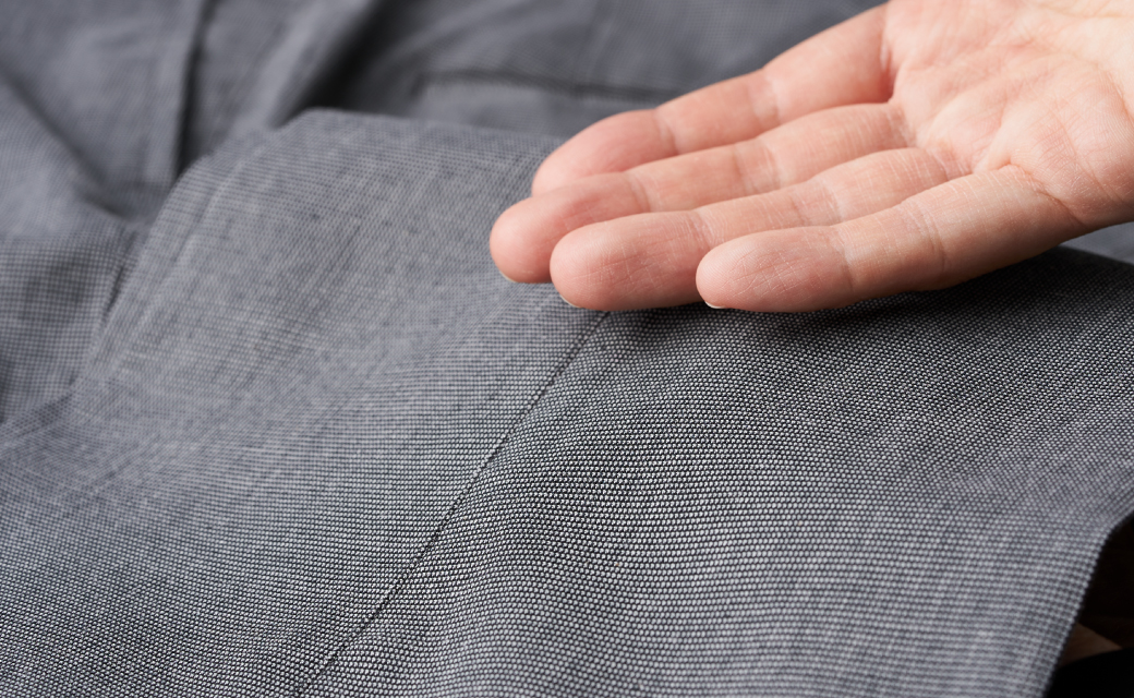 COOLMAX OFFICE CHINO ブラックピンヘッドチノ | FABRIC TOKYO
