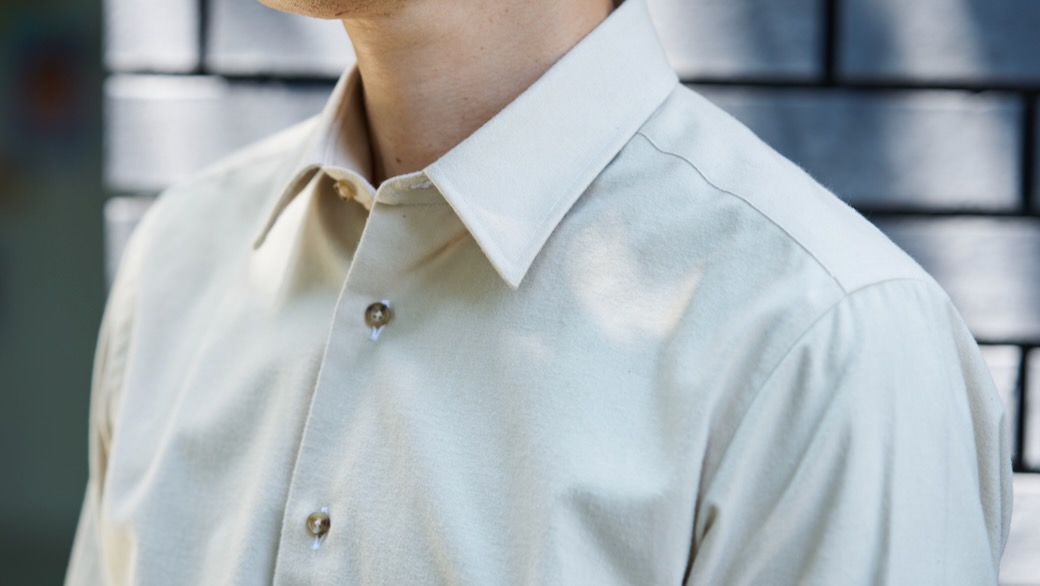 コンフェクト 長袖シャツ リネンコットン サイズ4 ベージュ 2023SS MAISON KITSUNE メゾン キツネ 長袖シャツ OVERSHIRT オーバー