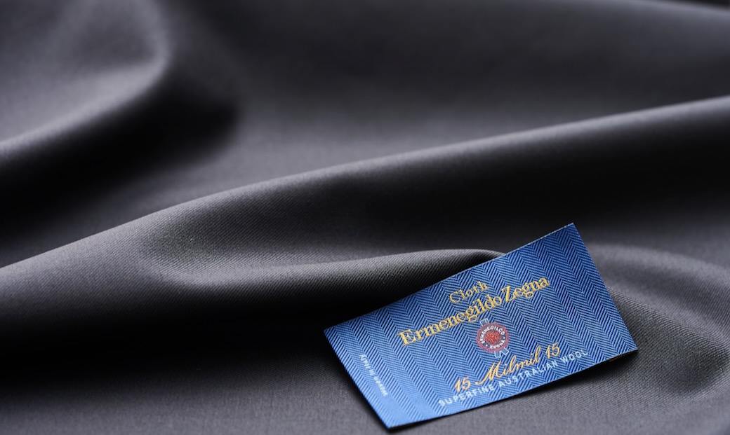 ERMENEGILDO ZEGNA PREMIUM WOOL ダークネイビーツイルツーピース