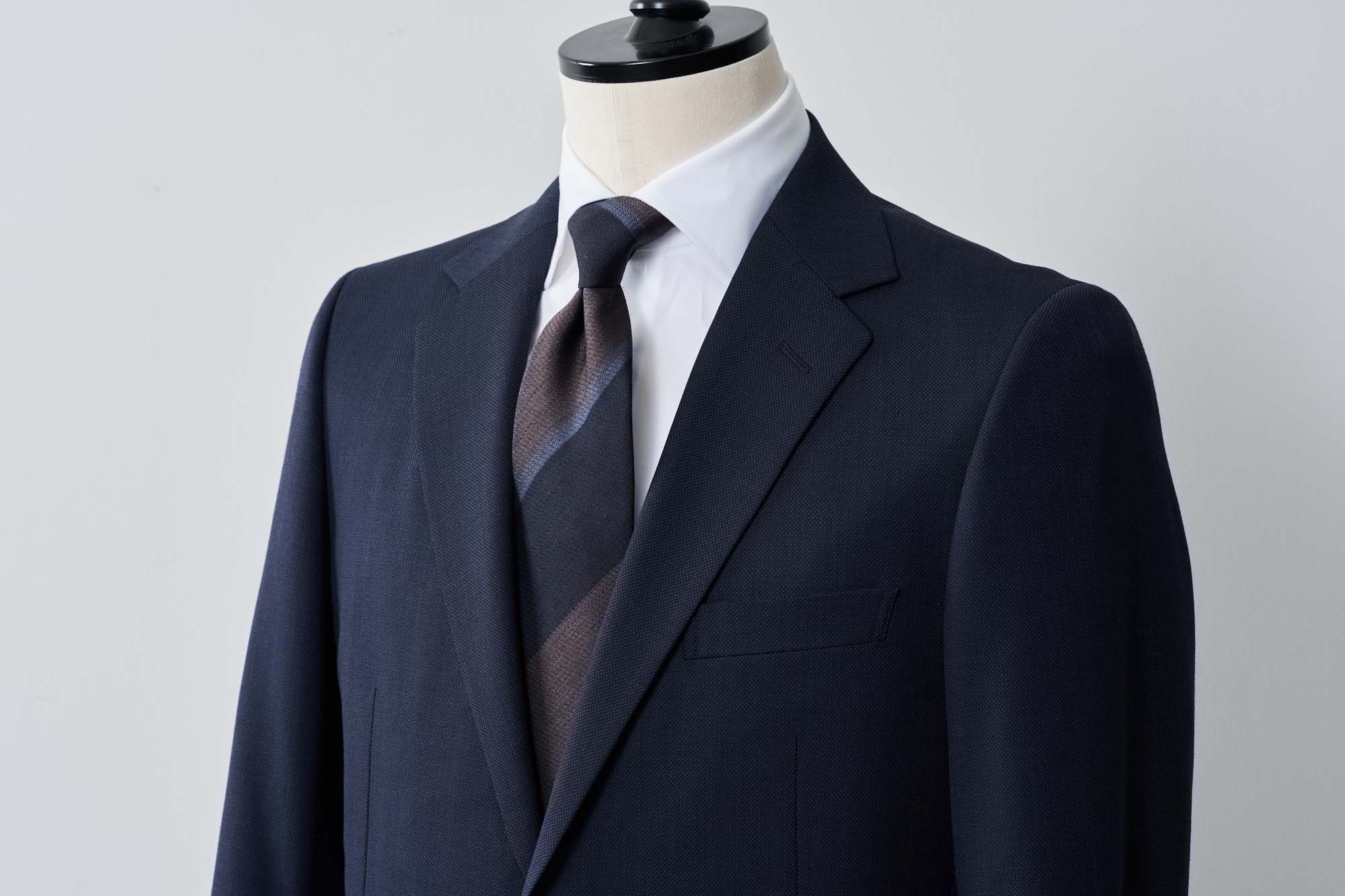 ブリオーニ 3B 総裏 ピンストライプスーツ ダークグレー 48サイズ  