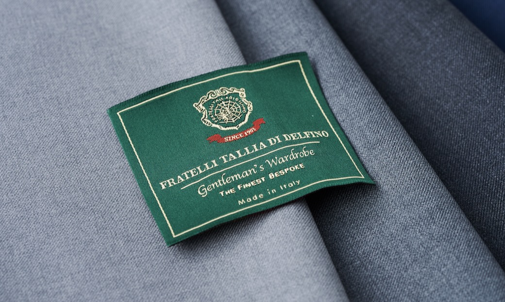 FRATELLI TALLIA DI DELFINO DOLCE VITA PREMIUM WOOL ネイビーツイル