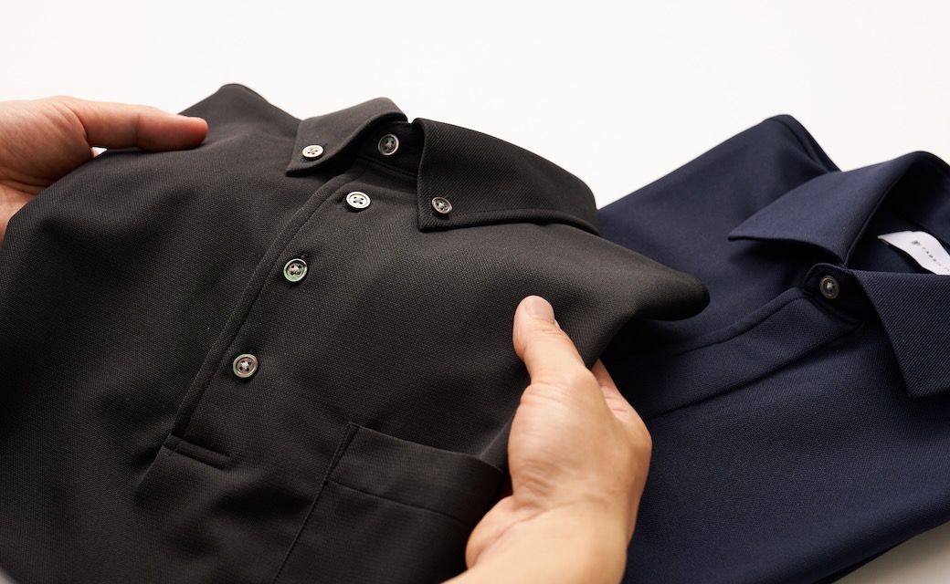 OFFICE POLO ネイビー鹿の子ポロシャツ(半袖) | FABRIC TOKYO OFFICE POLO ネイビー鹿の子ポロシャツ(半袖) | FABRIC TOKYO