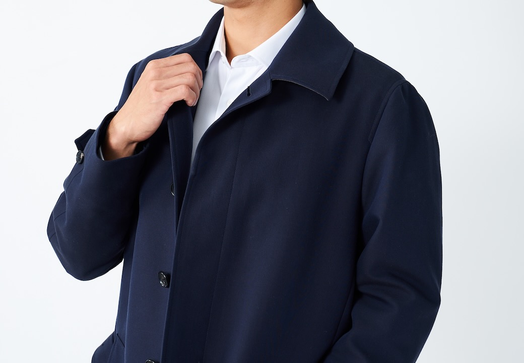 WARM LIGHT ネイビーカルゼステンカラーコート | FABRIC TOKYO