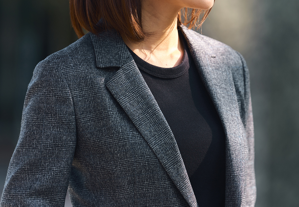 Soft Wool Flannel グレーフランネルジャケット | FABRIC TOKYO