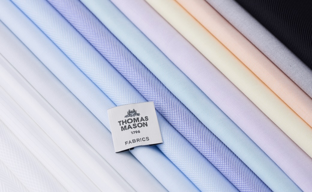 THOMAS MASON SILVER LINE PREMIUM COTTON イエローピン THOMAS MASON SILVER LINE PREMIUM COTTON イエローピン
