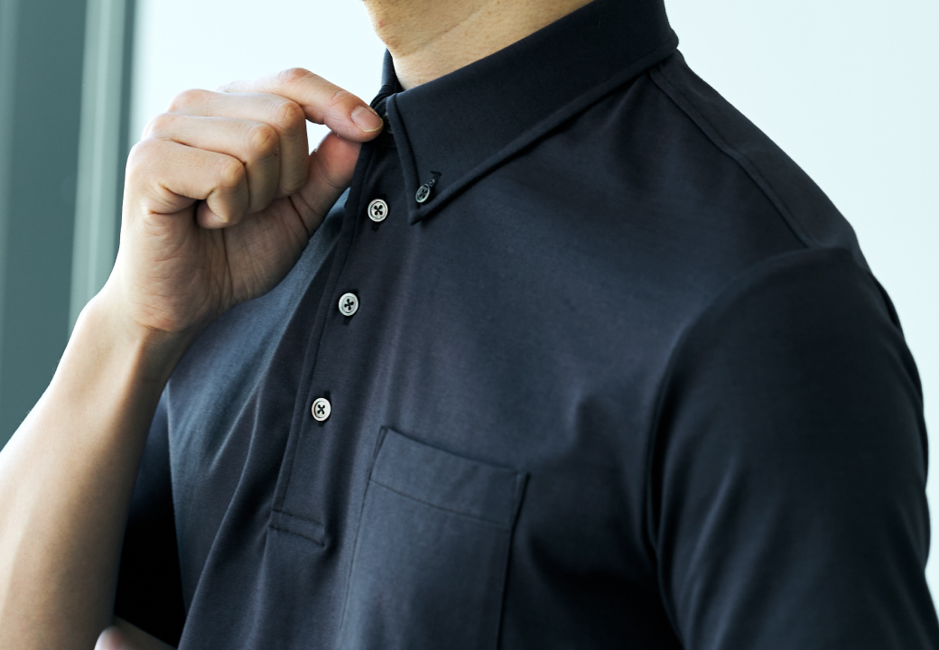 TOKYO VERDY UNITE POLO ブラック無地ポロシャツ（半袖