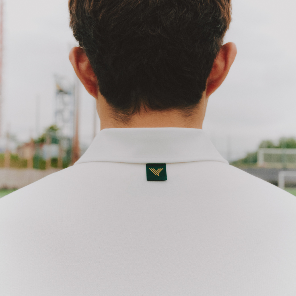 TOKYO VERDY UNITE POLO シャインホワイト無地ポロシャツ（半袖