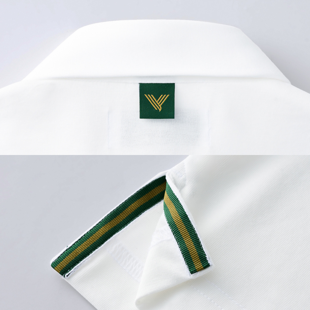 東京ヴェルディ　ポロシャツ TOKYO VERDY UNITE POLO シャインホワイト無地ポロシャツ（半袖