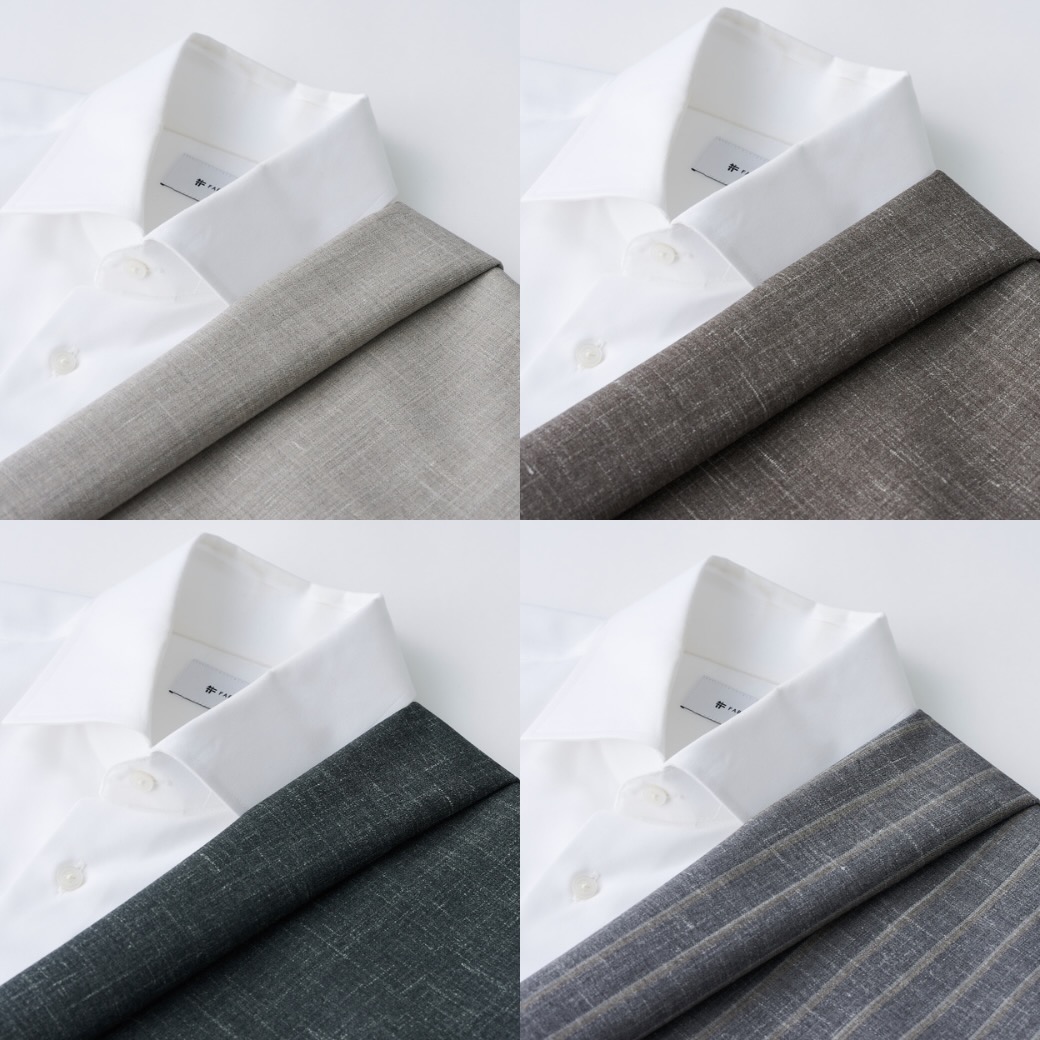 VINTAGE WOOL LINEN ブルーワイドストライプスリーピーススーツ VINTAGE WOOL LINEN ブルーワイドストライプスリーピーススーツ