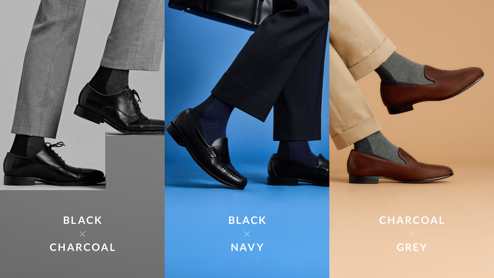 WEEKDAY BICOLOR SOCKS with Tabio MEN (ONE SIZE) ブラック