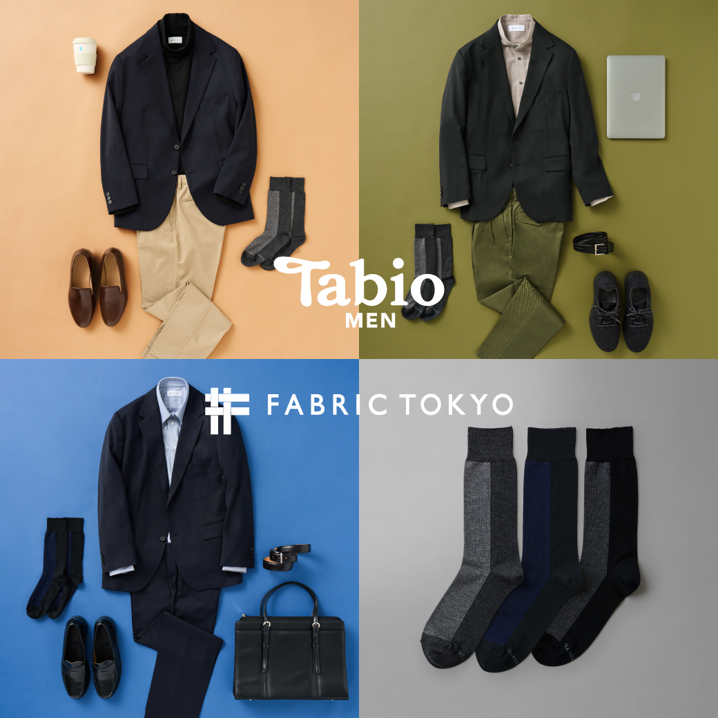 WEEKDAY BICOLOR SOCKS with Tabio MEN (ONE SIZE) ブラック